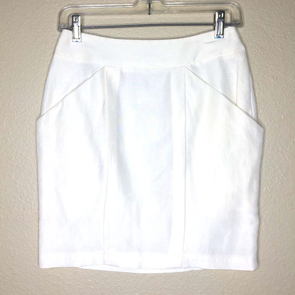 GEORGIO ARMANI COLLEZIONE Linen Silk Blend Skirt